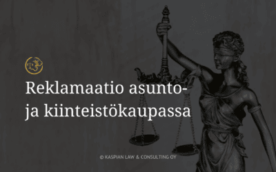 Reklamaatio asunto- ja kiinteistökaupassa